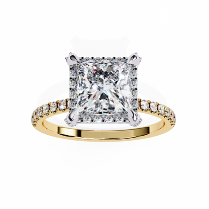 Yellow Gold / Moissanite, Yellow Gold / Lab Grown