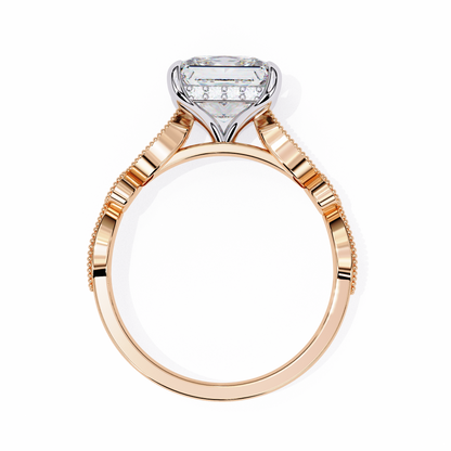 Rose Gold / Moissanite, Rose Gold / Lab Grown