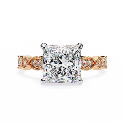 Rose Gold / Moissanite, Rose Gold / Lab Grown