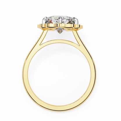 Yellow Gold / Moissanite, Yellow Gold / Lab Grown