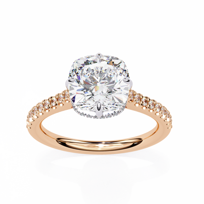 Rose Gold / Moissanite, Rose Gold / Lab Grown