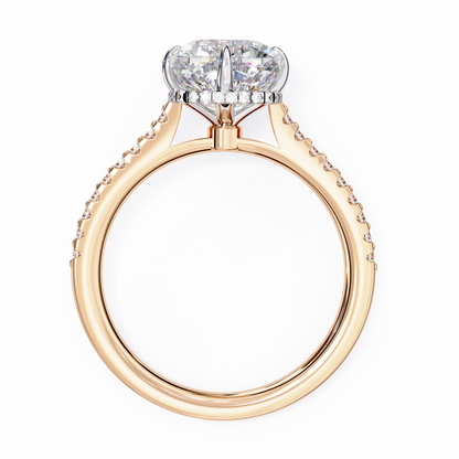 Rose Gold / Moissanite, Rose Gold / Lab Grown