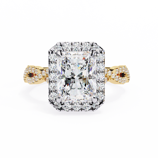 Yellow Gold / Moissanite, Yellow Gold / Lab Grown