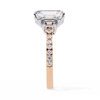 Rose Gold / Moissanite, Rose Gold / Lab Grown