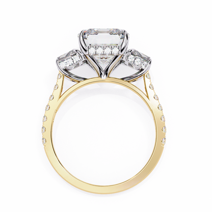 Yellow Gold / Moissanite, Yellow Gold / Lab Grown