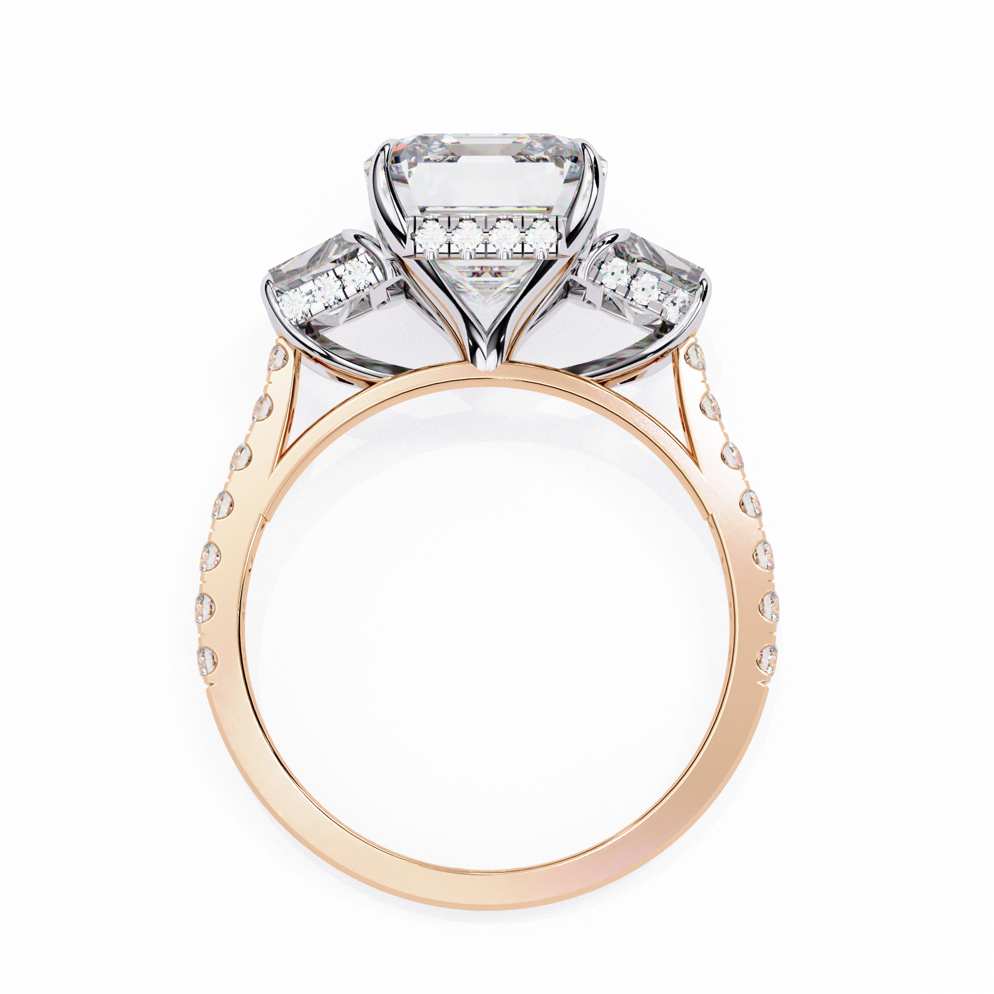 Rose Gold / Moissanite, Rose Gold / Lab Grown