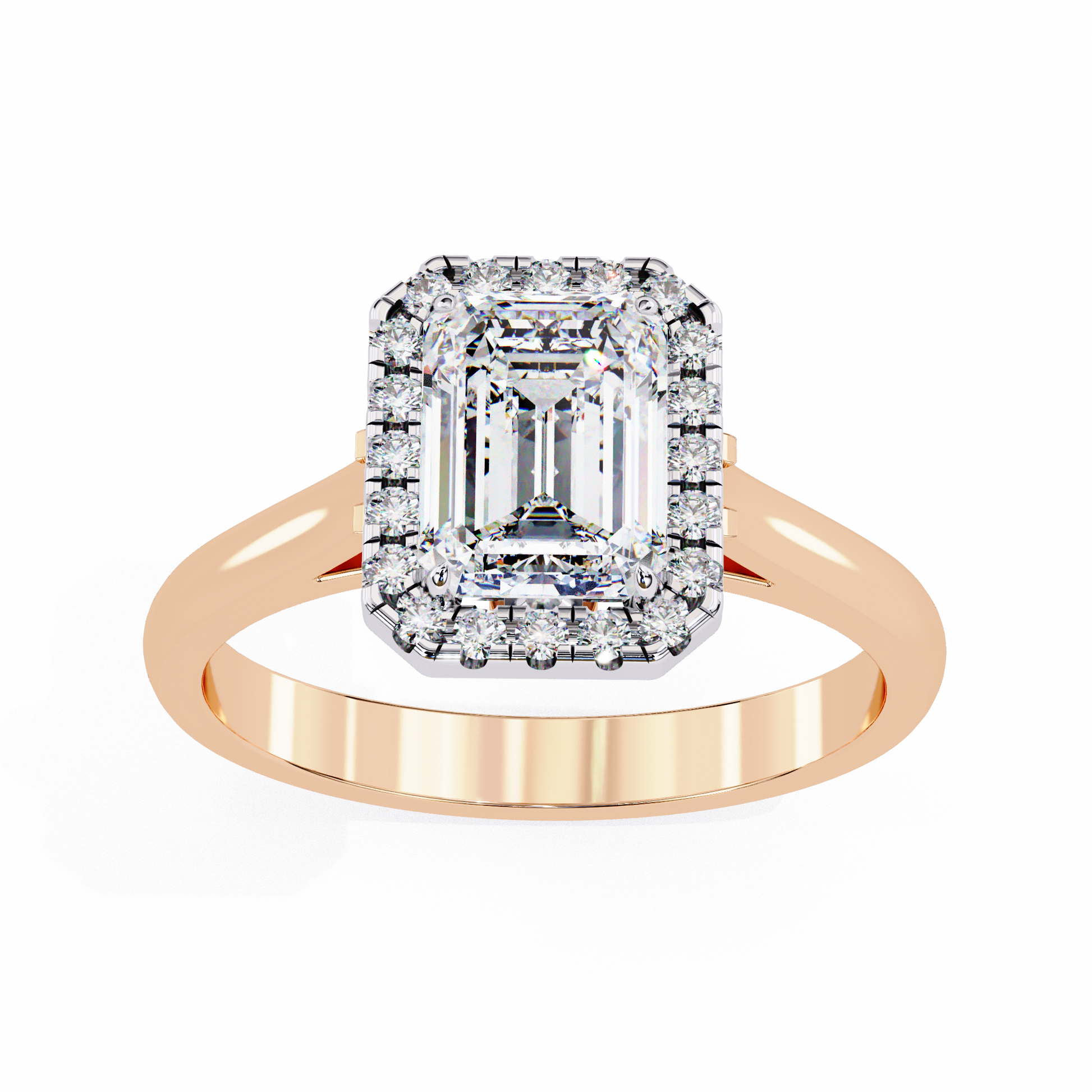 Rose Gold / Moissanite, Rose Gold / Lab Grown