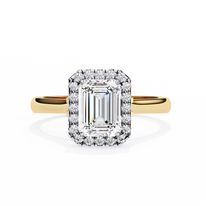 Yellow Gold / Moissanite, Yellow Gold / Lab Grown