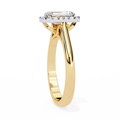 Yellow Gold / Moissanite, Yellow Gold / Lab Grown