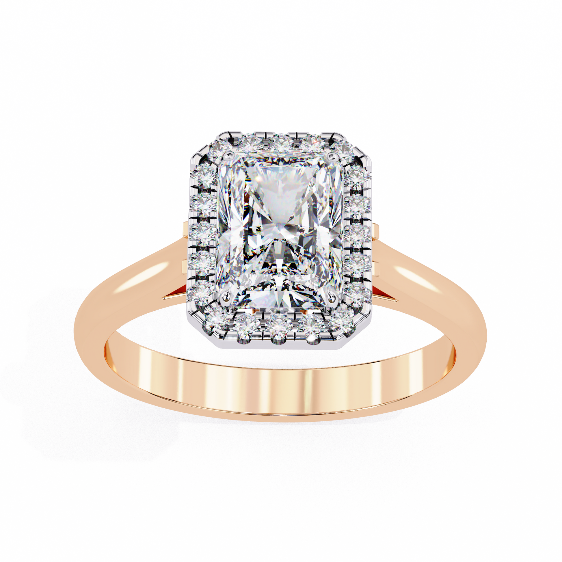 Rose Gold / Moissanite, Rose Gold / Lab Grown