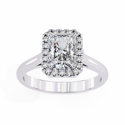 White Gold / Moissanite, White Gold / Lab Grown, 925 Silver / Moissanite, 925 Silver / Lab Grown