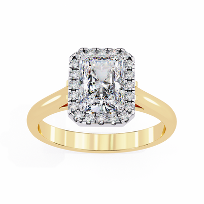 Yellow Gold / Moissanite, Yellow Gold / Lab Grown
