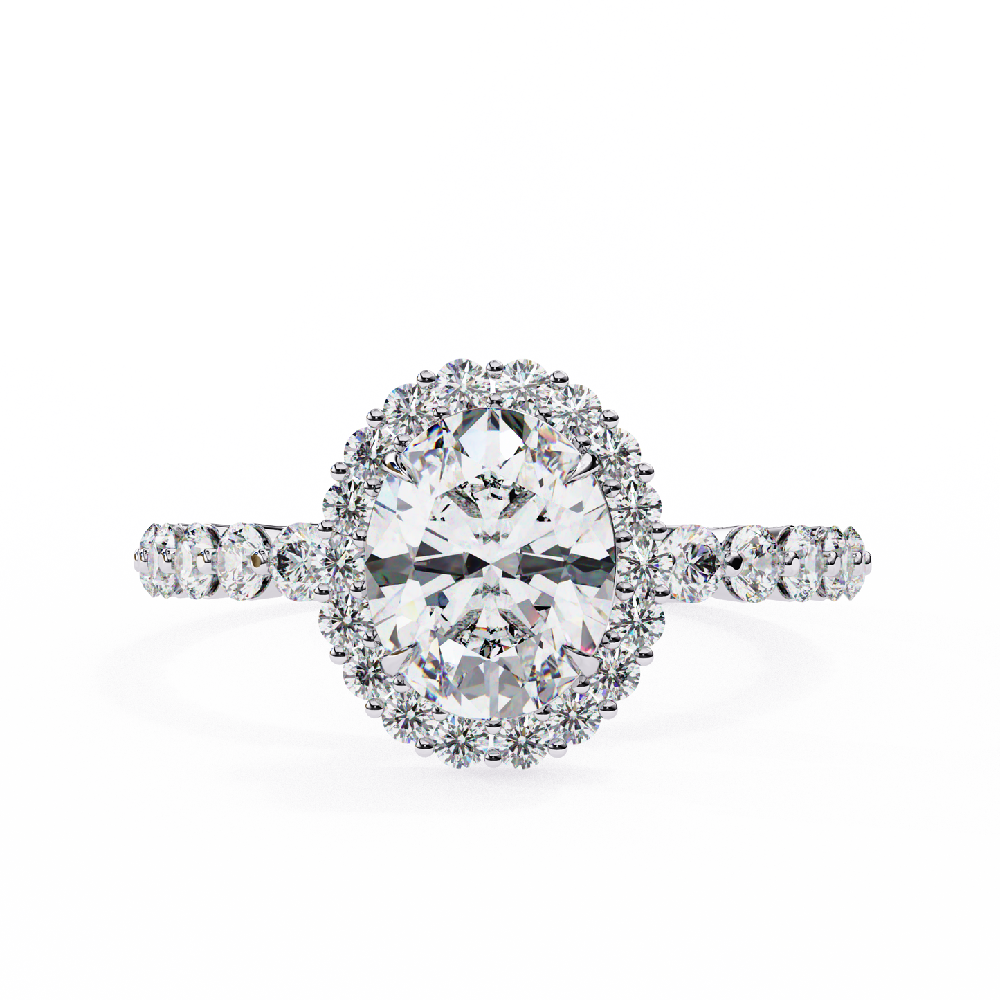 white gold / moissanite, white gold / lab grown, 925 silver / moissanite, 925 silver / lab grown