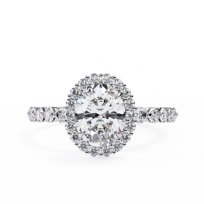 White Gold / Moissanite, White Gold / Lab Grown, 925 Silver / Moissanite, 925 Silver / Lab Grown