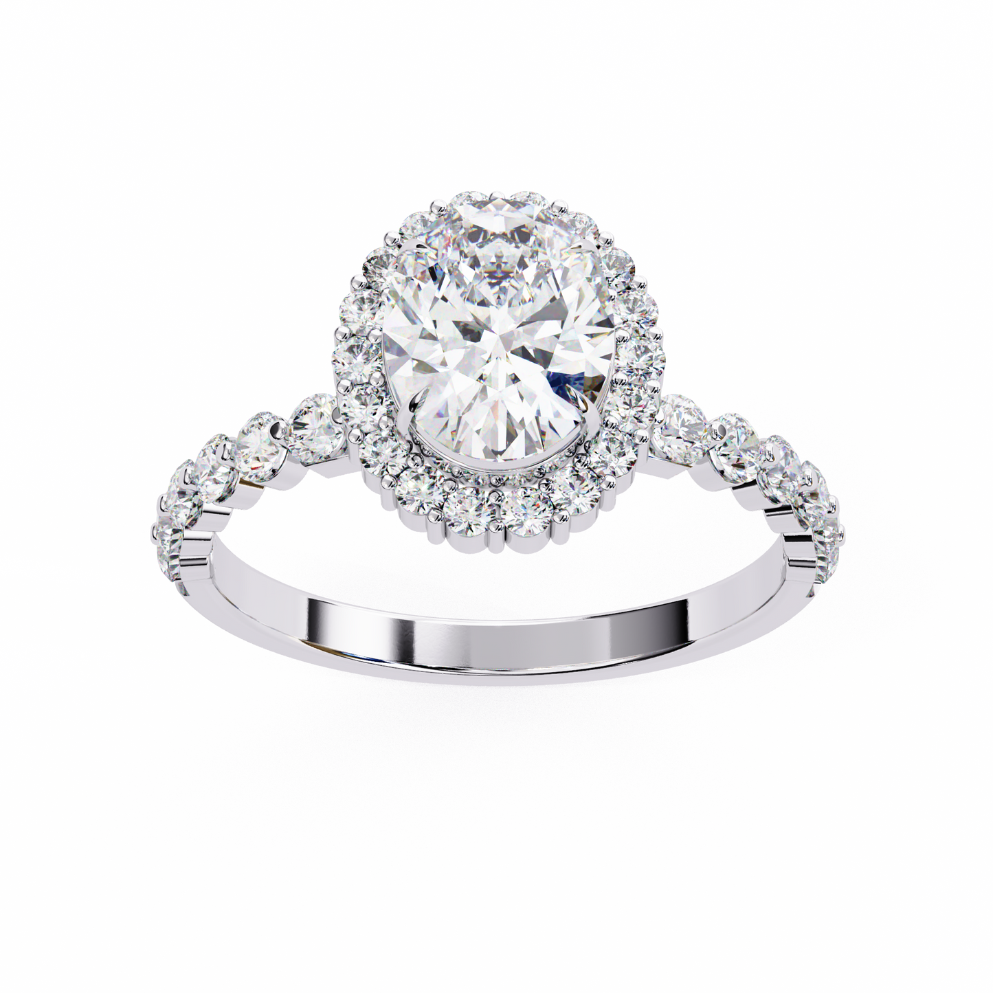 white gold / moissanite, white gold / lab grown, 925 silver / moissanite, 925 silver / lab grown