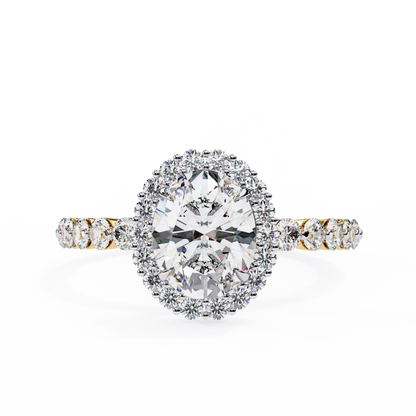 Yellow Gold / Moissanite, Yellow Gold / Lab Grown