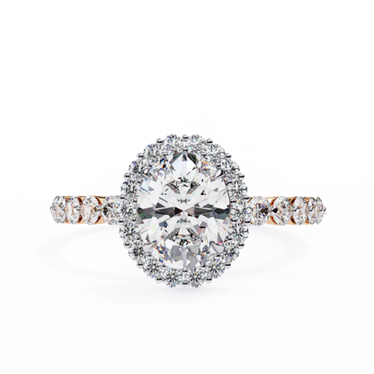 Rose Gold / Moissanite, Rose Gold / Lab Grown