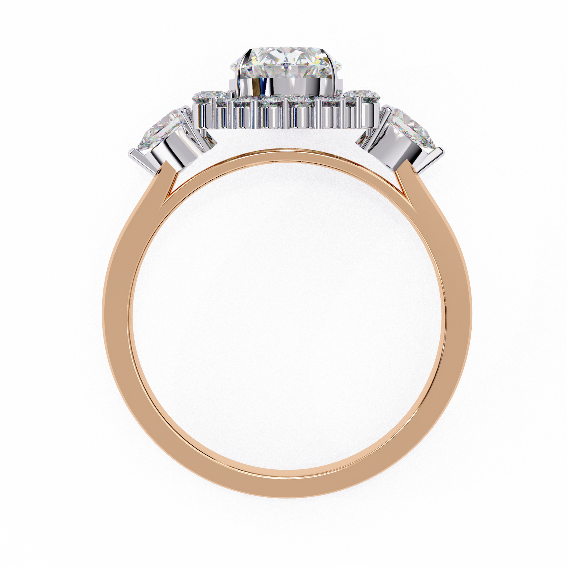 Rose Gold / Moissanite, Rose Gold / Lab Grown