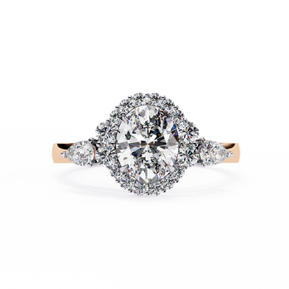 Rose Gold / Moissanite, Rose Gold / Lab Grown