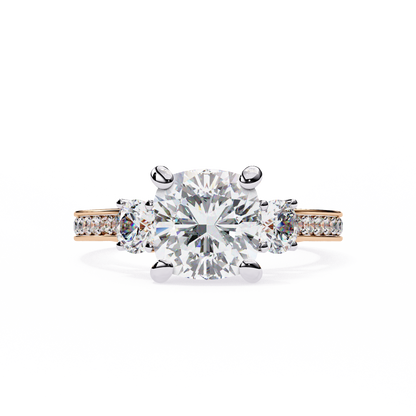 Rose Gold / Moissanite, Rose Gold / Lab Grown
