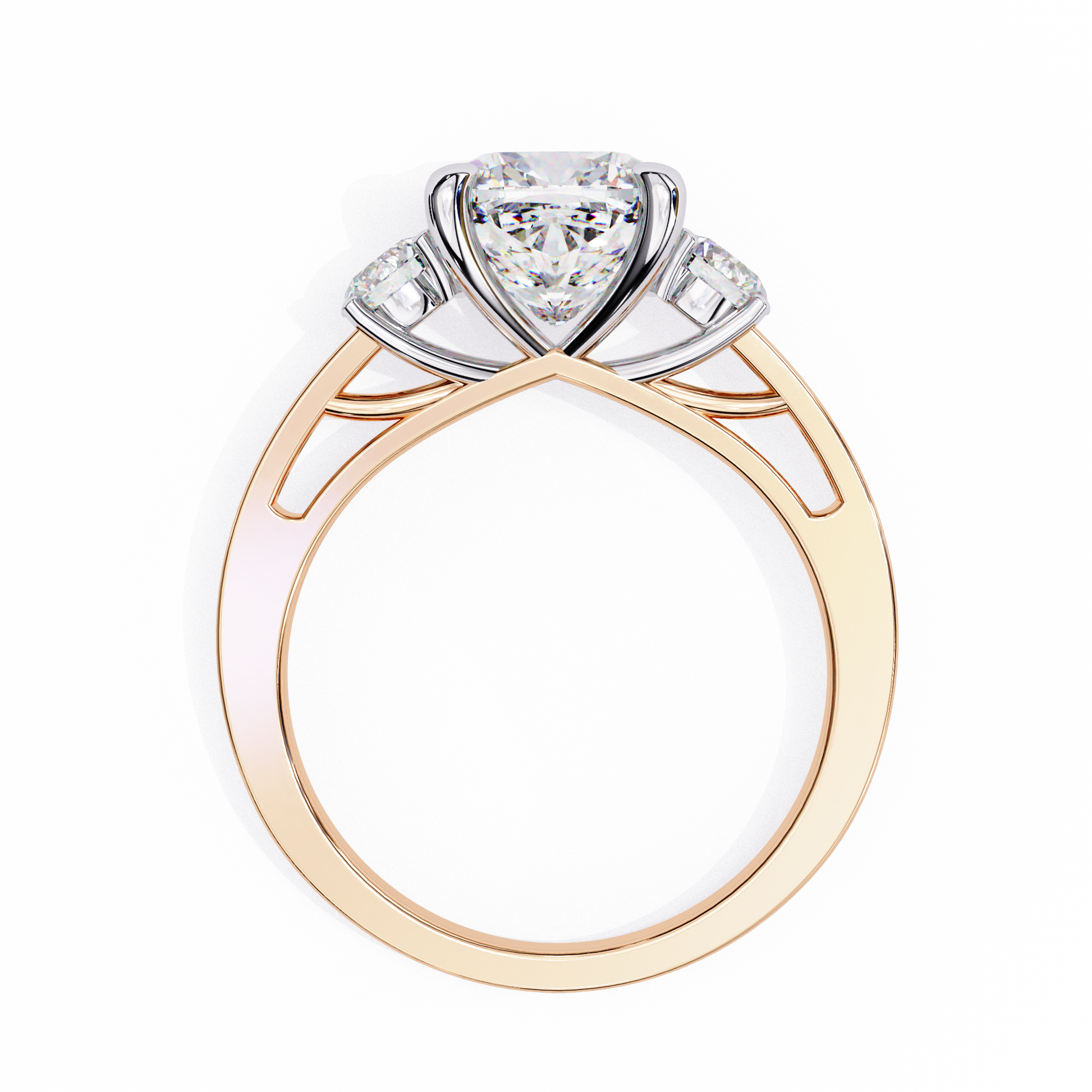 Rose Gold / Moissanite, Rose Gold / Lab Grown