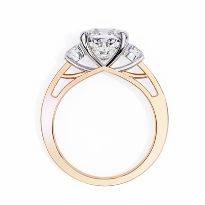 Rose Gold / Moissanite, Rose Gold / Lab Grown