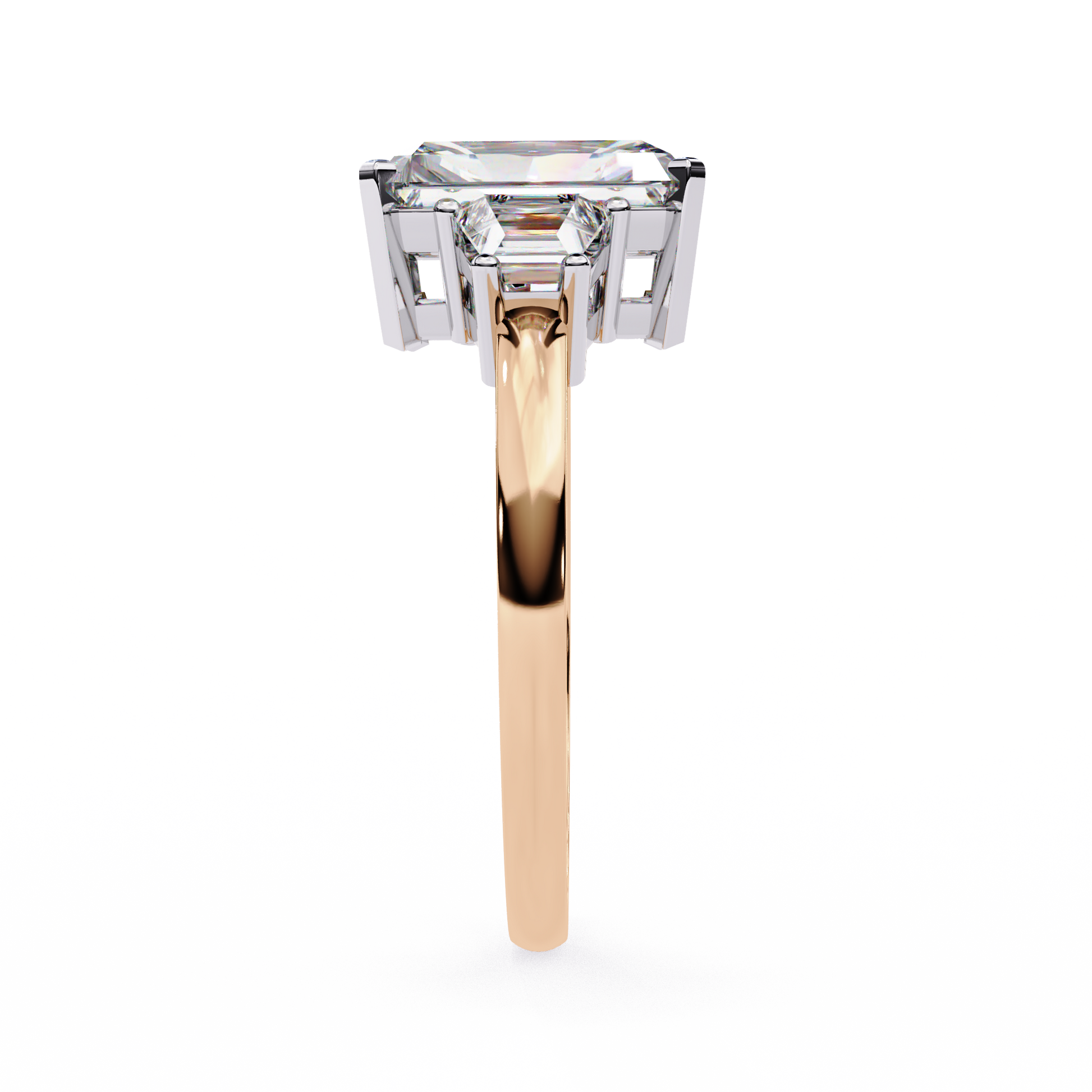 Rose Gold / Moissanite, Rose Gold / Lab Grown