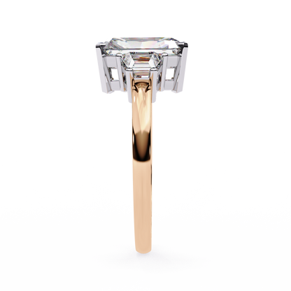 Rose Gold / Moissanite, Rose Gold / Lab Grown