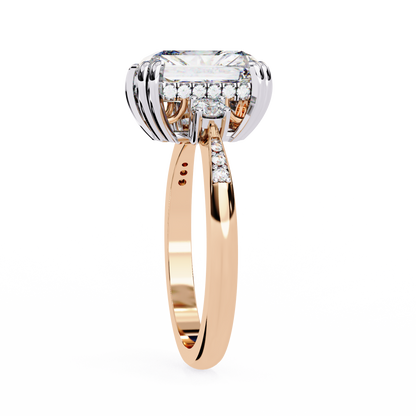 Rose Gold / Moissanite, Rose Gold / Lab Grown