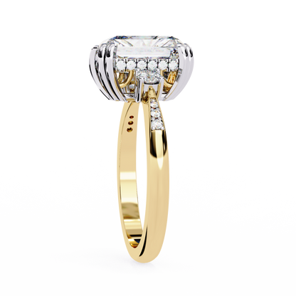 Yellow Gold / Moissanite, Yellow Gold / Lab Grown