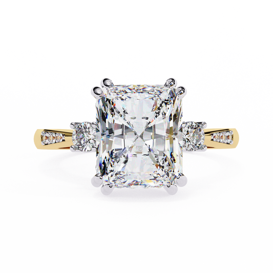 Yellow Gold / Moissanite, Yellow Gold / Lab Grown