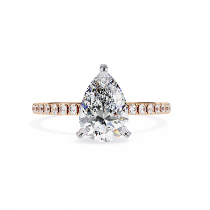 Rose Gold / Moissanite, Rose Gold / Lab Grown