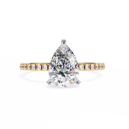Yellow Gold / Moissanite, Yellow Gold / Lab Grown