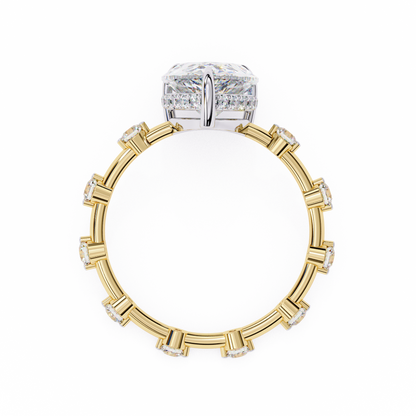 Yellow Gold / Moissanite, Yellow Gold / Lab Grown