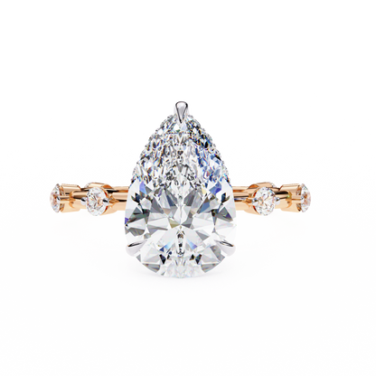 Rose Gold / Moissanite, Rose Gold / Lab Grown