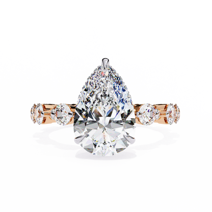 Rose Gold / Moissanite, Rose Gold / Lab Grown
