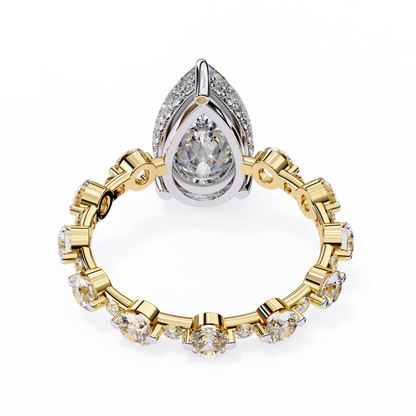 Yellow Gold / Moissanite, Yellow Gold / Lab Grown