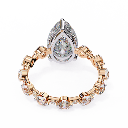 Rose Gold / Moissanite, Rose Gold / Lab Grown