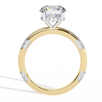 Yellow Gold / Moissanite, Yellow Gold / Lab Grown