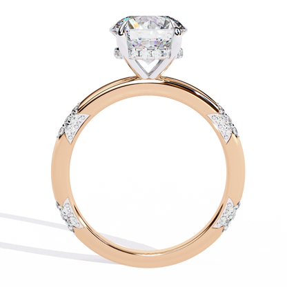 Rose Gold / Moissanite, Rose Gold / Lab Grown