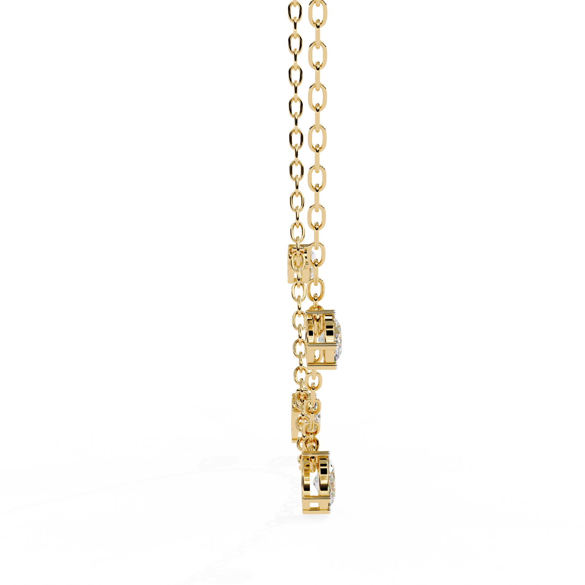 Yellow Gold / Moissanite, Yellow Gold / Lab Grown