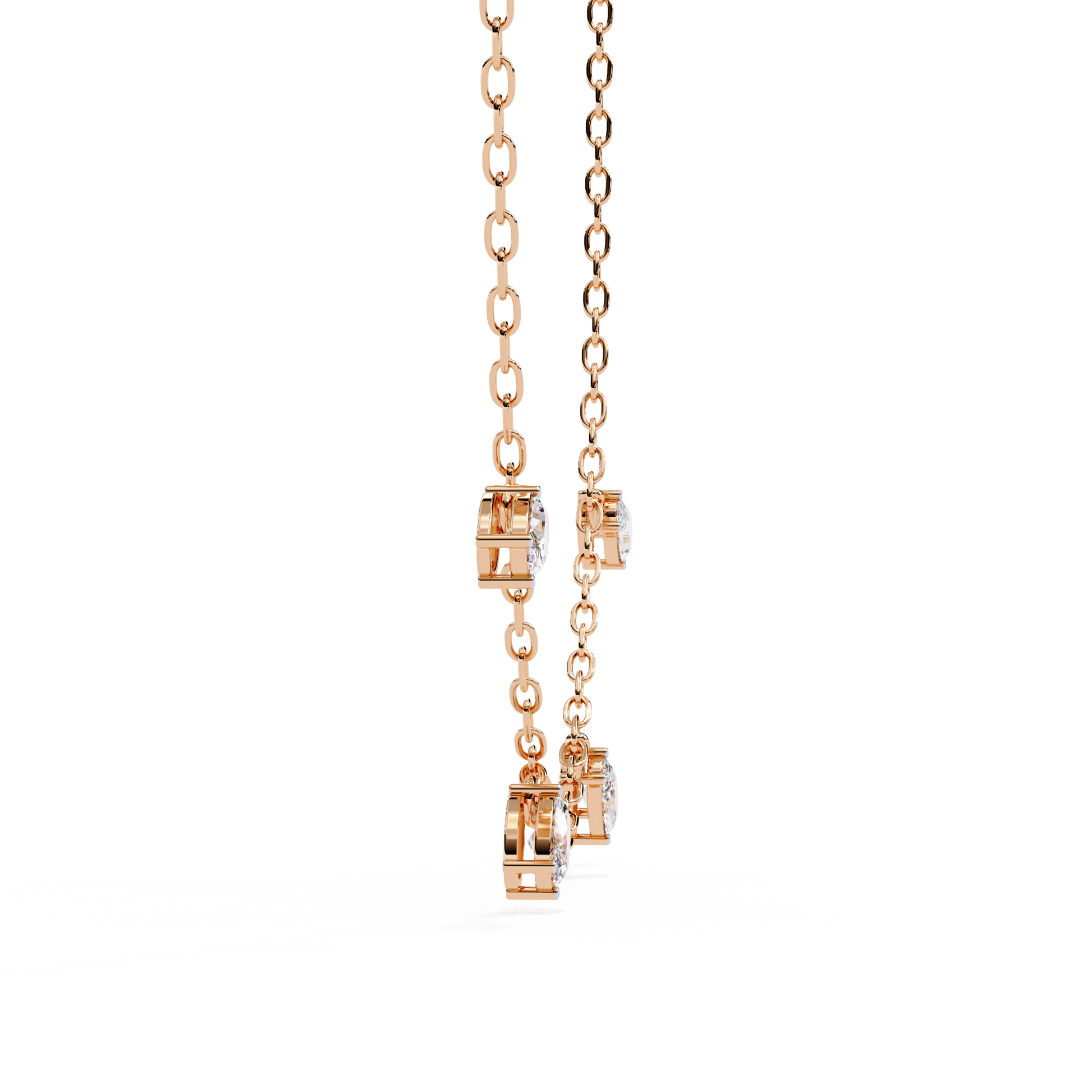 Rose Gold / Moissanite, Rose Gold / Lab Grown