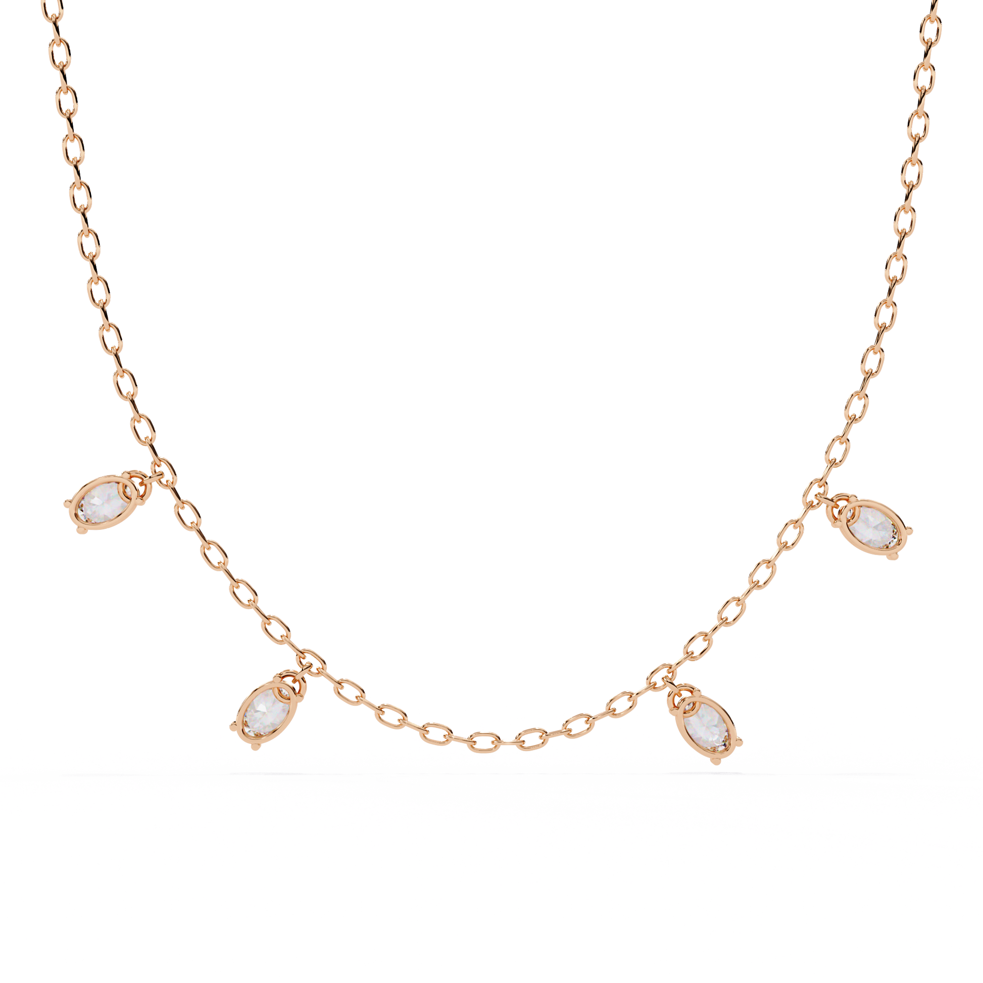 Rose Gold / Moissanite, Rose Gold / Lab Grown