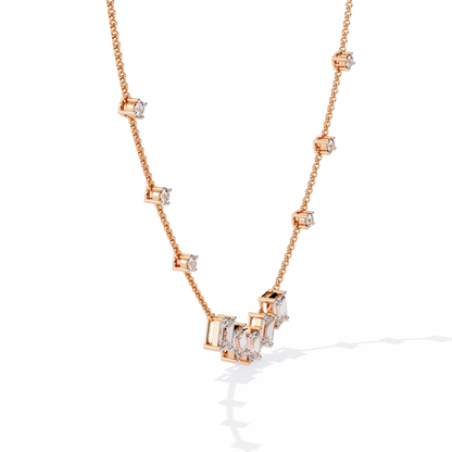 Rose Gold / Moissanite, Rose Gold / Lab Grown