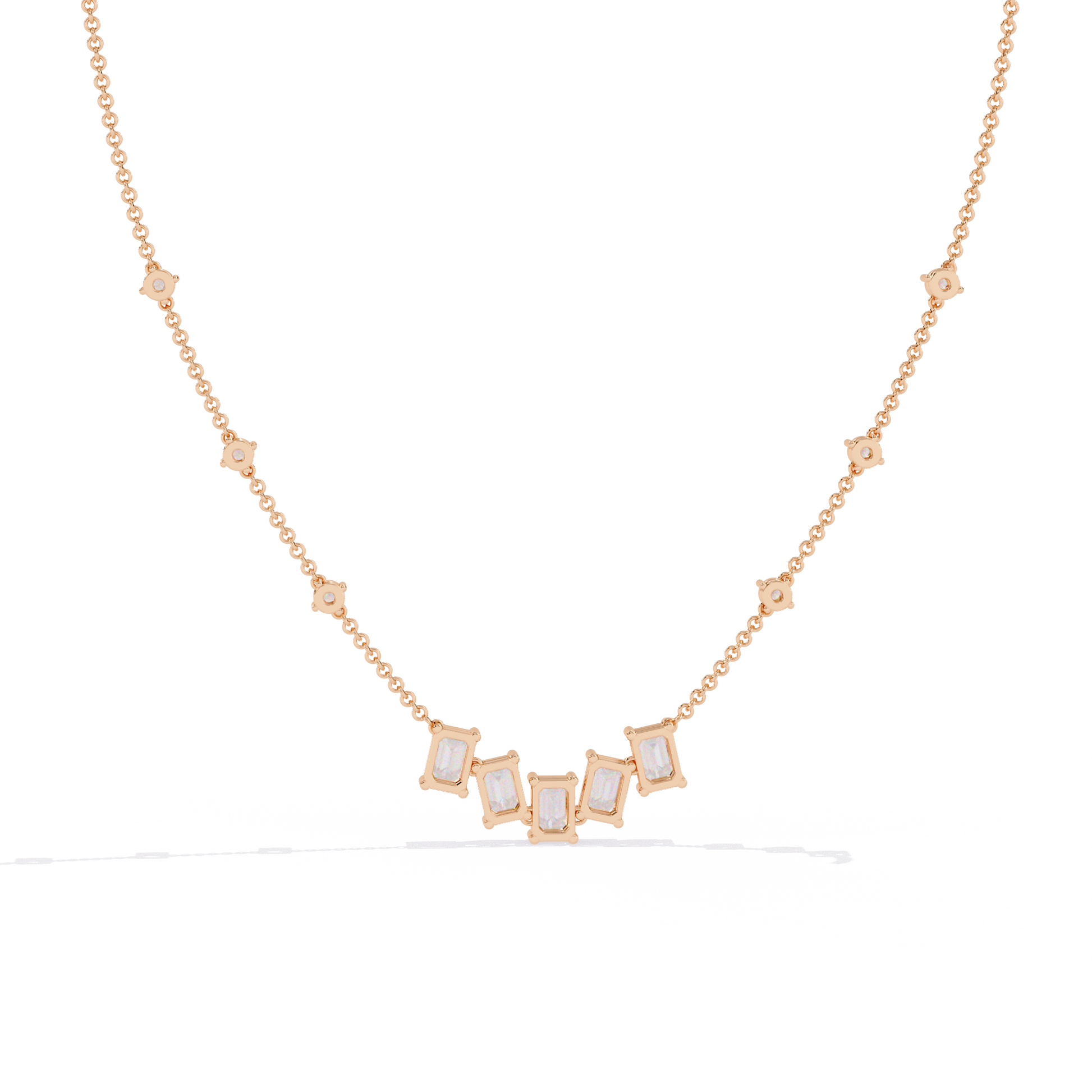 Rose Gold / Moissanite, Rose Gold / Lab Grown