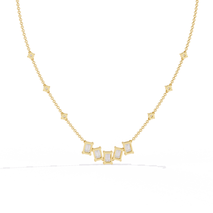 Yellow Gold / Moissanite, Yellow Gold / Lab Grown