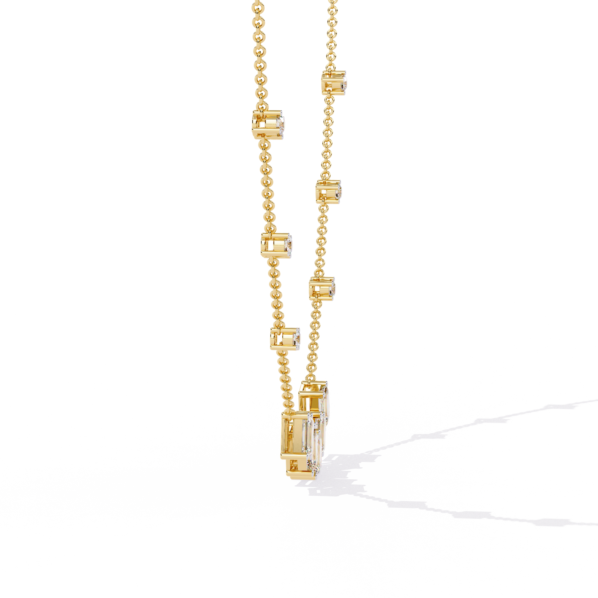 Yellow Gold / Moissanite, Yellow Gold / Lab Grown