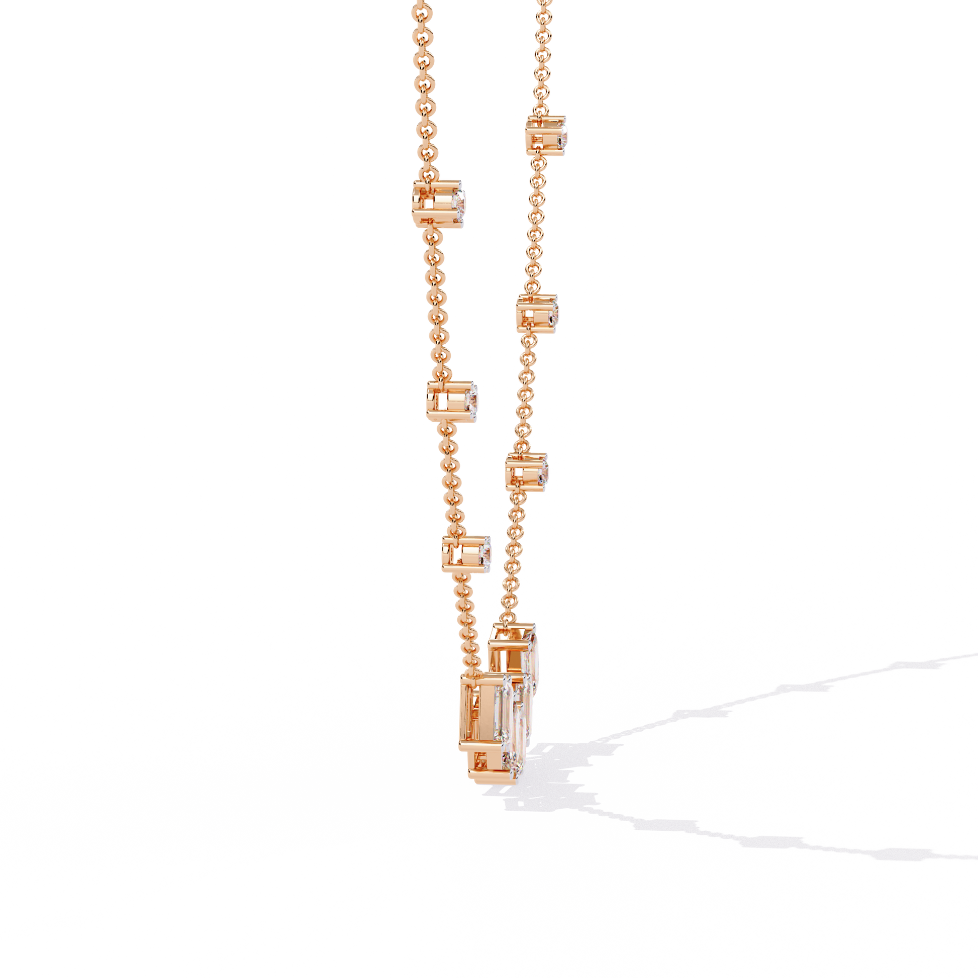 Rose Gold / Moissanite, Rose Gold / Lab Grown