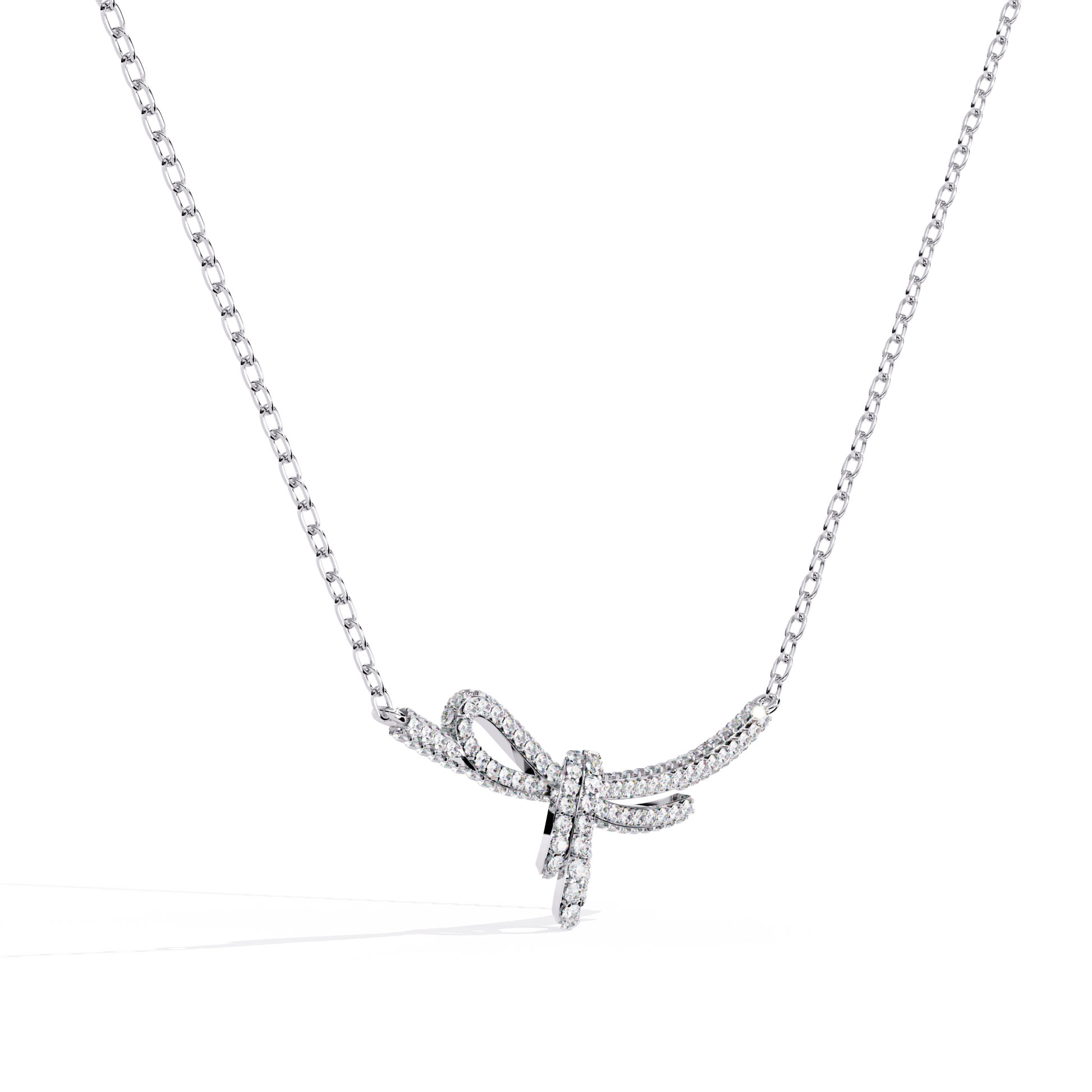 White Gold / Moissanite, White Gold / Lab Grown