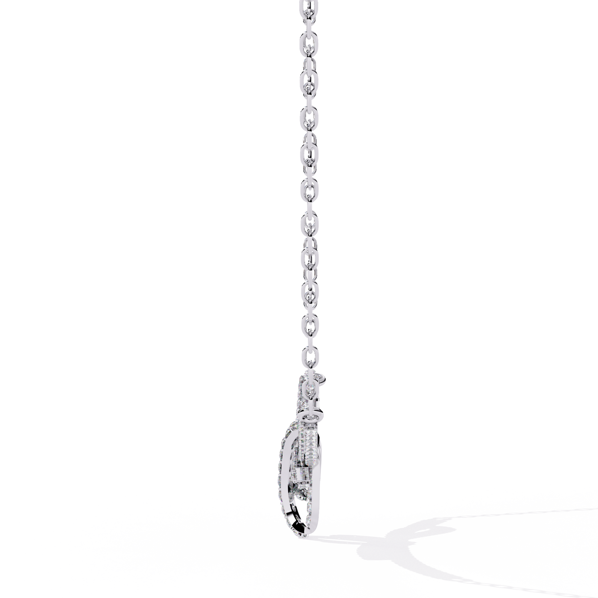 White Gold / Moissanite, White Gold / Lab Grown